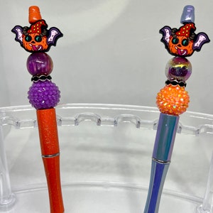 Długopis z koralikami Pumpkin Bat, długopisy Fun Pens Acrylic Beads, długopis z nadrukiem, długopis z wysuwanym atramentem, prezenty dla niej, nauczyciel, pielęgniarki, medycyna