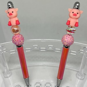Perlenstift emotionales Gepäck, sarkastischer Stift, lustige Stifte Acrylperlen, kundenspezifischer Stift, einziehbarer Tintenstift, Graduierung
