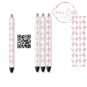 Digital Download Pink Flamingo Ink Joy Pen Wrap