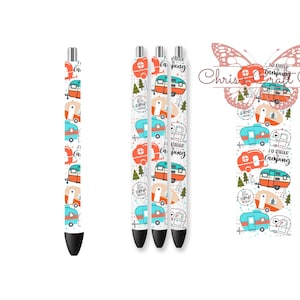 Camping Pen Wrap: Waterproof, Permanent Adhesive Sticker