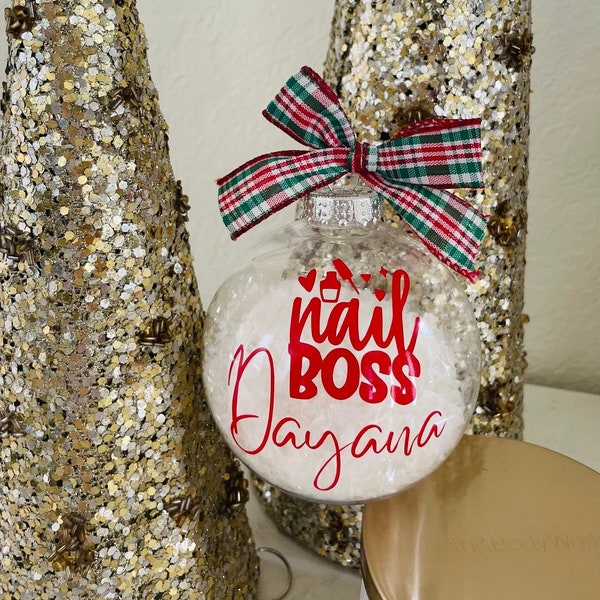 Christmas Ornaments for Nail Techs Etsy
