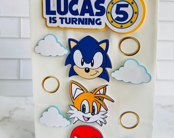 Bolsas de favor de fiesta sónicas inspiradas/favor de cumpleaños/fiesta temática sónica inspirada/sonic el erizo/favores de fiesta/regalos de fiesta