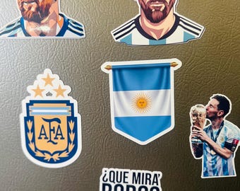 Argentina Messi wold cup Magnet | World Cup Soccer Gift | Messi Fridge Magnet | Soccer Fan Decor | Argentina Soccer Fridge Magnets