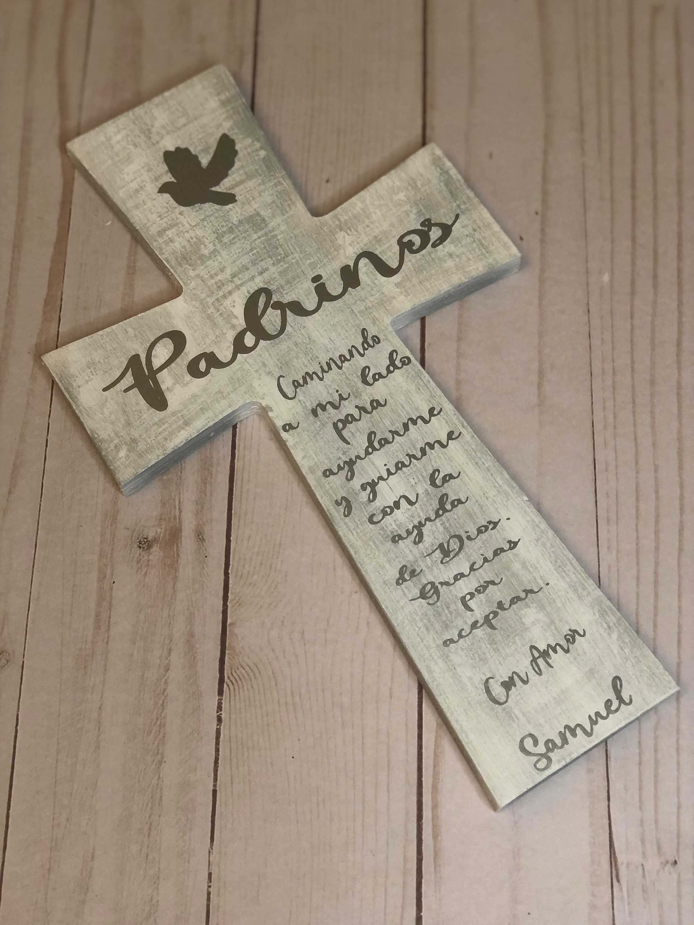 Padrino Y Madrina Set of Crosses Beautiful Gift / Baptism /