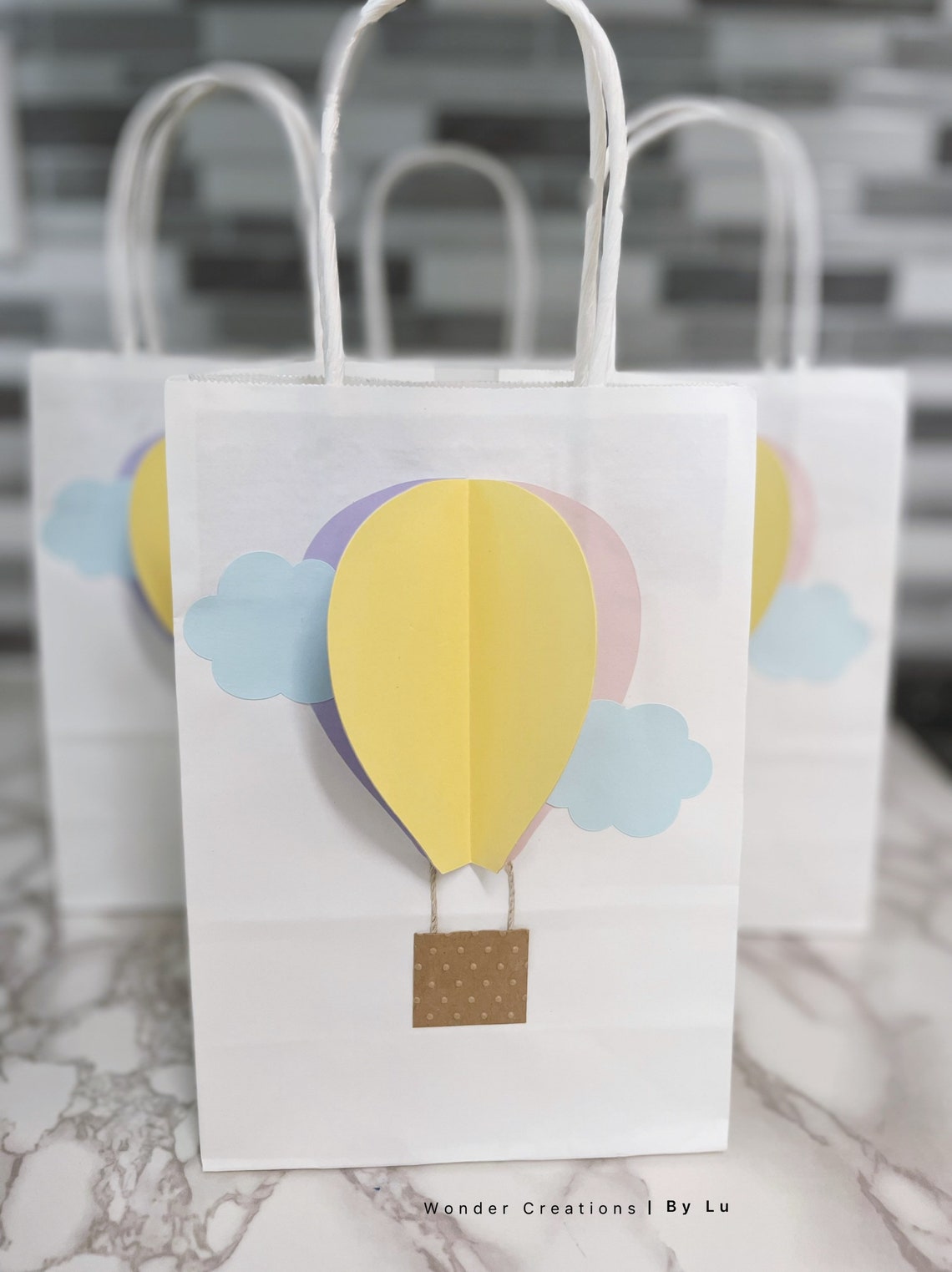 Hot Air Balloon Party Favor Bags/baby Shower Favors/1st Birthday Favor ...