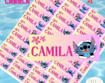 Tropical School Labels | Supplies Back to School Labels | Waterproof Stickers |Personalized Name Labels | Preschool labels |Daycare Stickers