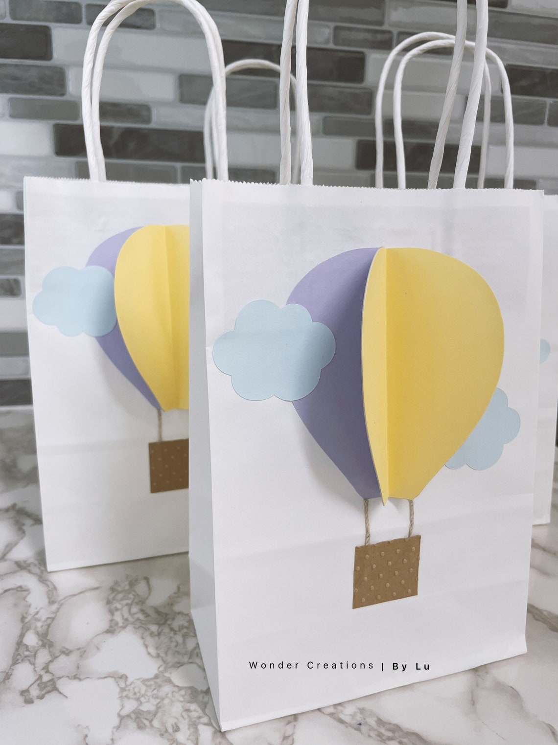 Hot Air Balloon Party Favor Bags/baby Shower Favors/1st Birthday Favor ...