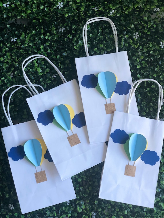Hot Air Balloon Party Favor Bags/Baby Shower Favors/1st Birthday