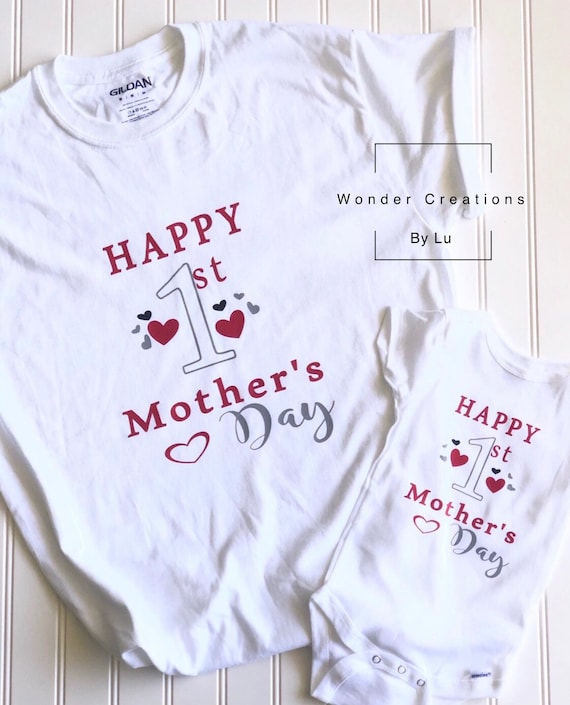 Happy First Mother's Day/mother's Day Gift Idea/matching Shirts