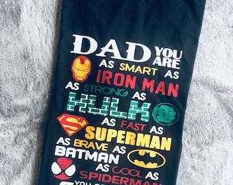 Camiseta de Papá Superhéroe, Regalo del Día del Padre, Héroe, Camiseta Personalizada, Cómic