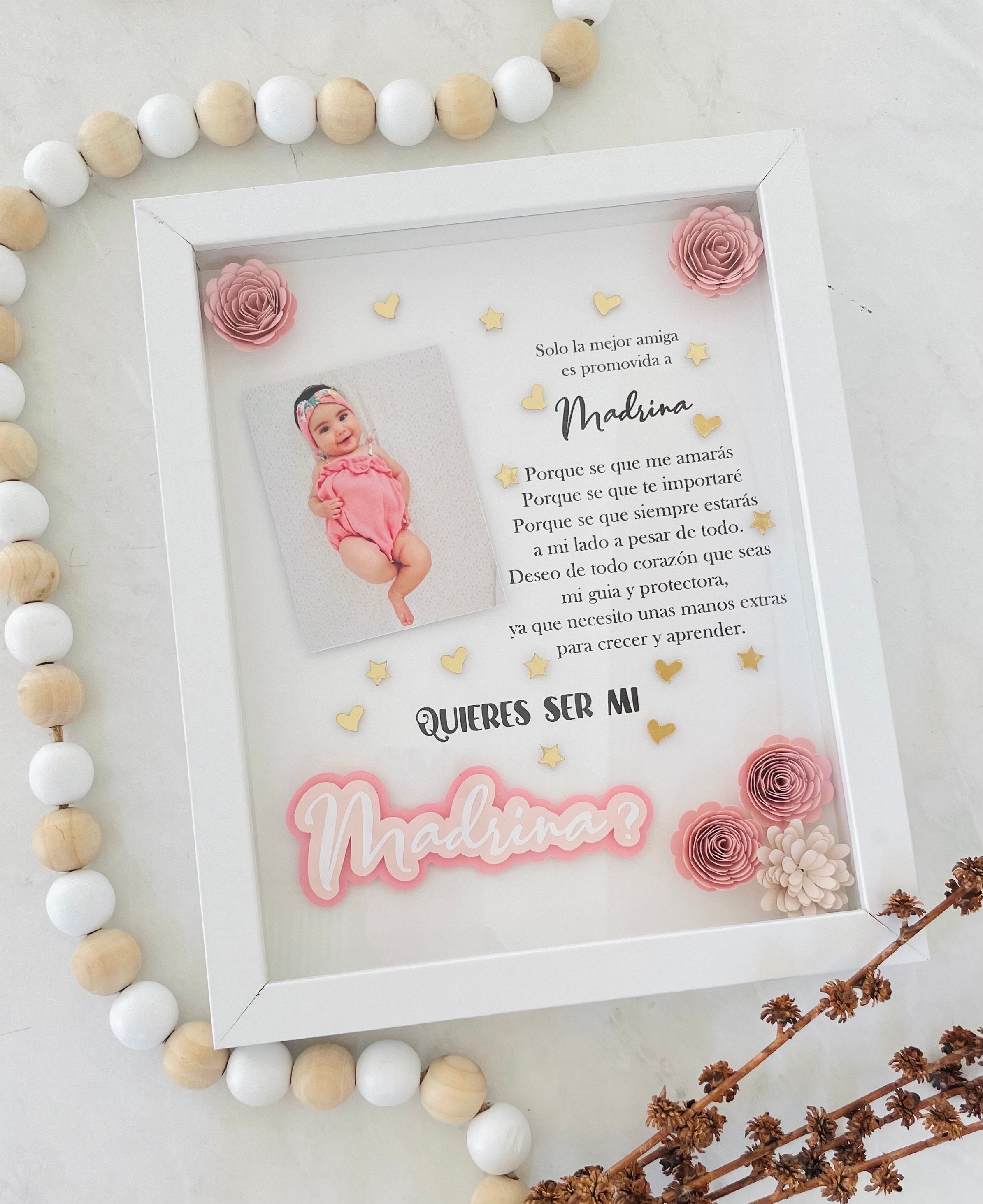 Padrinos Proposal Spanish, Quieres Ser Mis Padrinos, Regalo Para Padrinos,  Madrina Proposal, Quieres Ser Mi Madrina, God Parents Presents Proposal,  Godfather Gifts From Godchild 