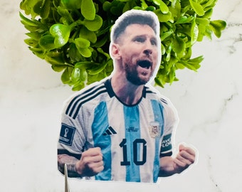 Messi water bottle sticker/messi glossy vinyl sticker/waterproof sticker/laptop sticker/Argentina sticker/mate termo/