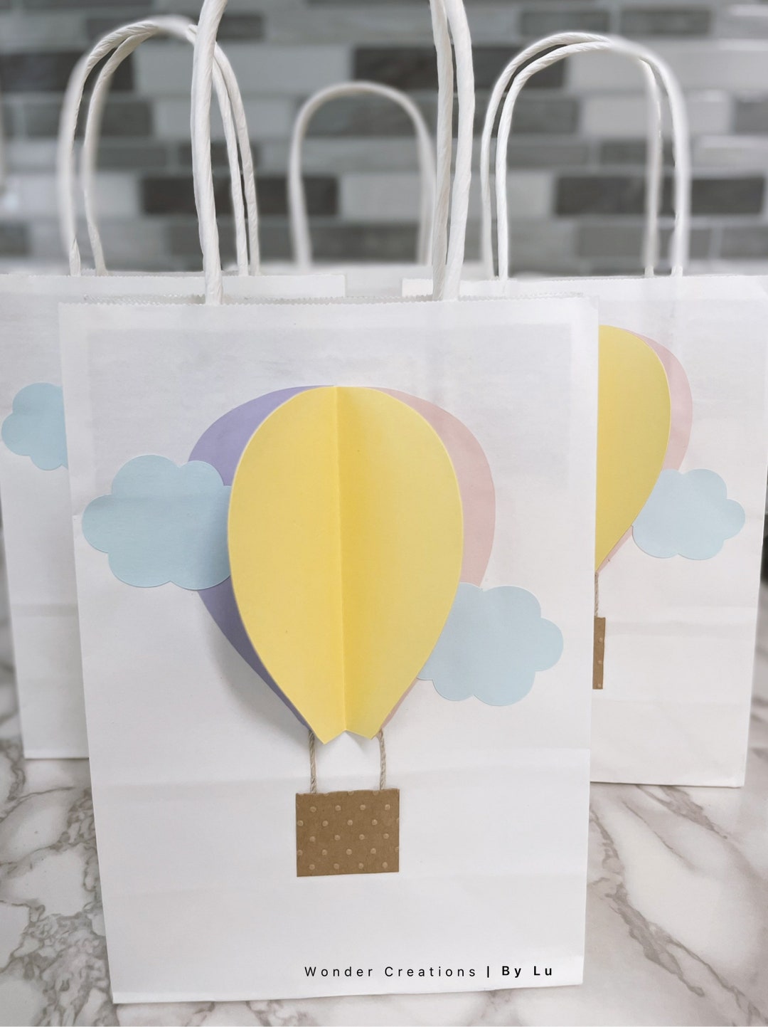 Hot Air Balloon Party Favor Bags/baby Shower Favors/1st Birthday Favor ...