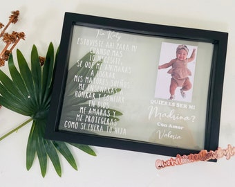Madrina proposal/godmother proposal/godparent proposal/baptism/first communion/confirmation/religious proposal/bautizo/padrinos/Madrina gift