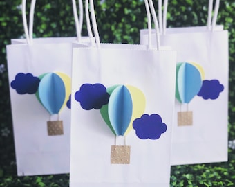 Hot Air Balloon Party Favor Bags/Baby Shower Favors/1st Birthday Favor/Gender Reveal Favors/Baptism Favors