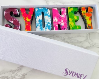 Kids name crayons/stocking stuffers/gift for kids/alphabet crayons/back to school crayons/kids gift/crayon name set/kids birthday crayons