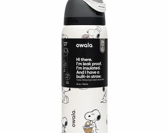 Peanuts Inspired Owala Style Bottle 32oz 24oz Leakproof Gym Travel Tumbler Gift