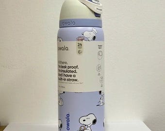 Kawaii Cartoon Water Bottle 24oz 32oz Leakproof Insulated Straw Lid Cute Gift For Her