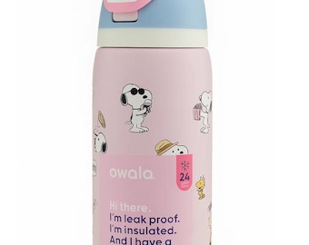 Cute Snoopy Inspired Tumbler 32oz 24oz Leakproof Insulated Straw Lid Travel Gift For Girls