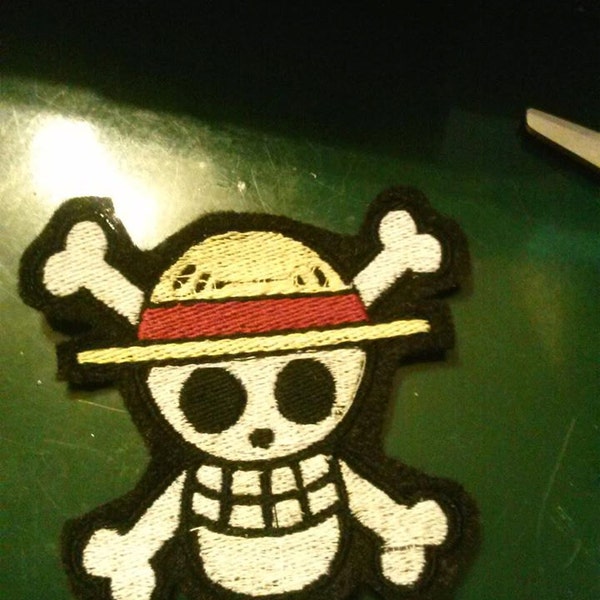 One Piece Anime  Sew  On Patch Luffy Mugiwara  Straw Hats Jolly Roger