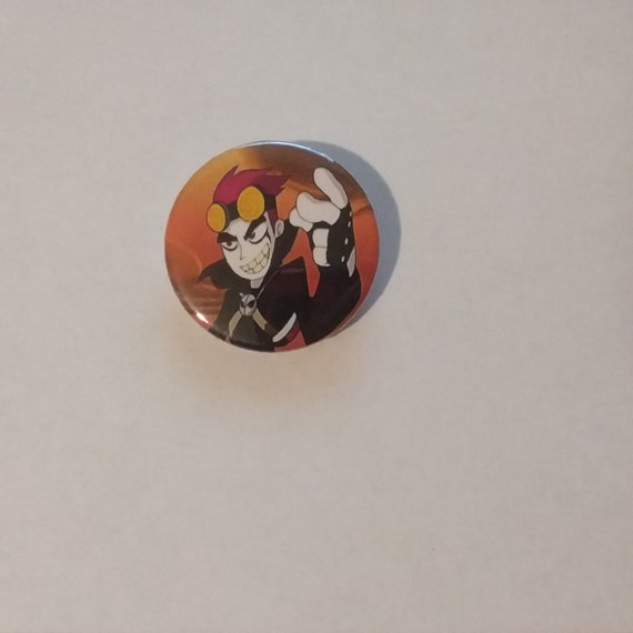 Size 1.25 Custom Handmade Deltarune Jevil Video Game Character Button Pin
