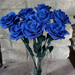 Anniversary gift, dozen blue roses, Blue roses