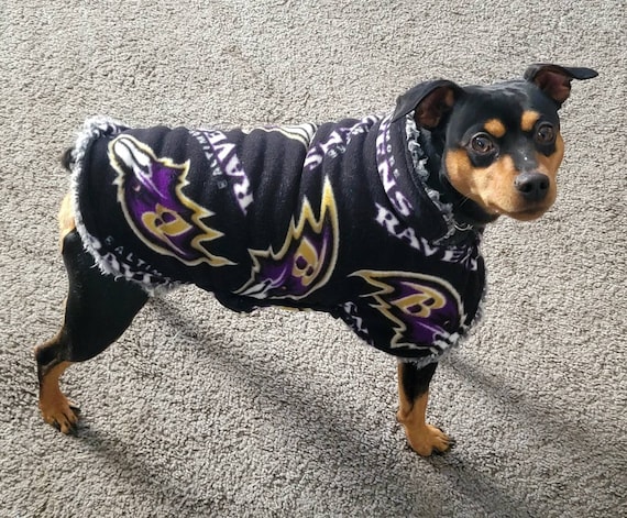 Ravens Fleece Dog Jacket NFL Dog Jacket Football Dog Jacket Etsy