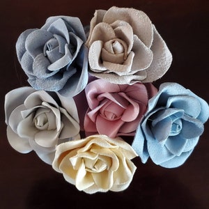 Leather flowers,Anniversary gift, Leather roses, Spring flowers