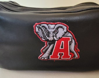 sports themed mens' toiletry bag, Mens' toiletry bag, Groomsman toiletry bag, Crimson tide bag