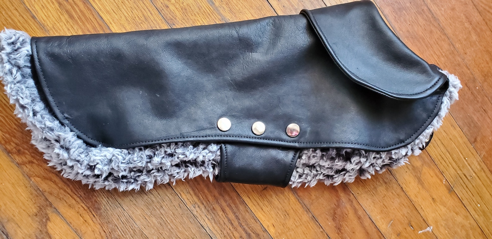 Leather Dog Coat Removable Liner Small Dog Jacket Dog Jacket Etsy