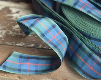 edinburgh flower of scotland tartan plaid 1 1/2" ribbon