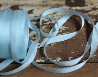 light blue silk 1/4" or 1/2" ribbon