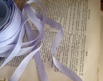 licht lavendelkleurige 1/4" zijden lint