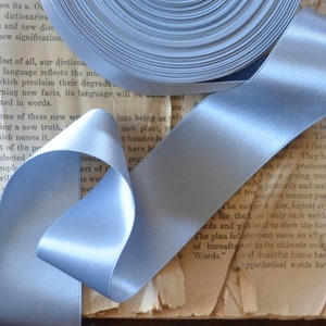 light misty blue 1 1/2&quot; penta satin ribbon