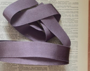 dusty lavender petersham 1" ribbon