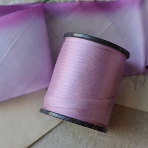 cinta de seda violeta lila de 1/4"