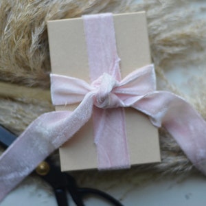 faded cherry blossom hand dyed silk velvet