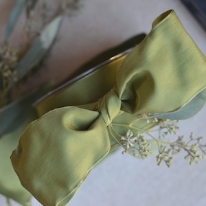 green tea taffeta wired ribbon