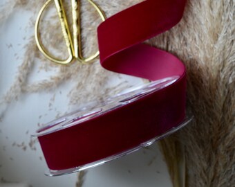 wine 1 1/2" wide swiss velvet ribbon