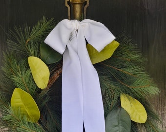 white or off white 3" wide washed petersham ribbon