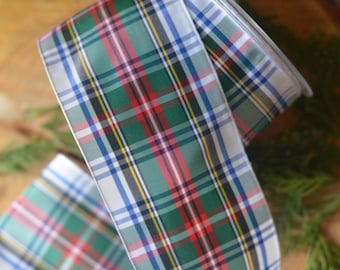 27 yard roll of edinburgh dress stewart 2 3/4" wide plaid ribbon