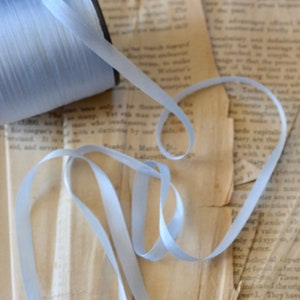light icy blue silk 1/4&quot; ribbon