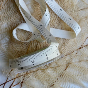 Measuring Tape Printed Cotton Ribbon - Etsy