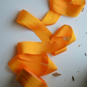 Tigerlilie orange Seidenband