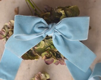 forget-me-not blue 1 12 swiss velvet ribbon