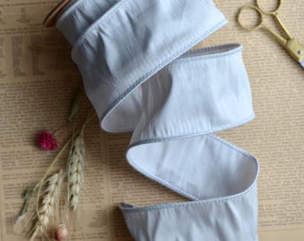 light silver wired ribbon 10 yard roll 2 1/2" wide