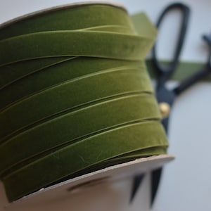 Sage Ribbon, Sage Green Ribbon, Double Faced Sage Green Satin