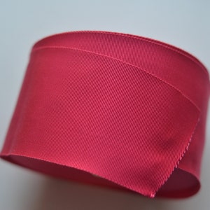 faded poppy 3&quot; wide washed petersham ribbon