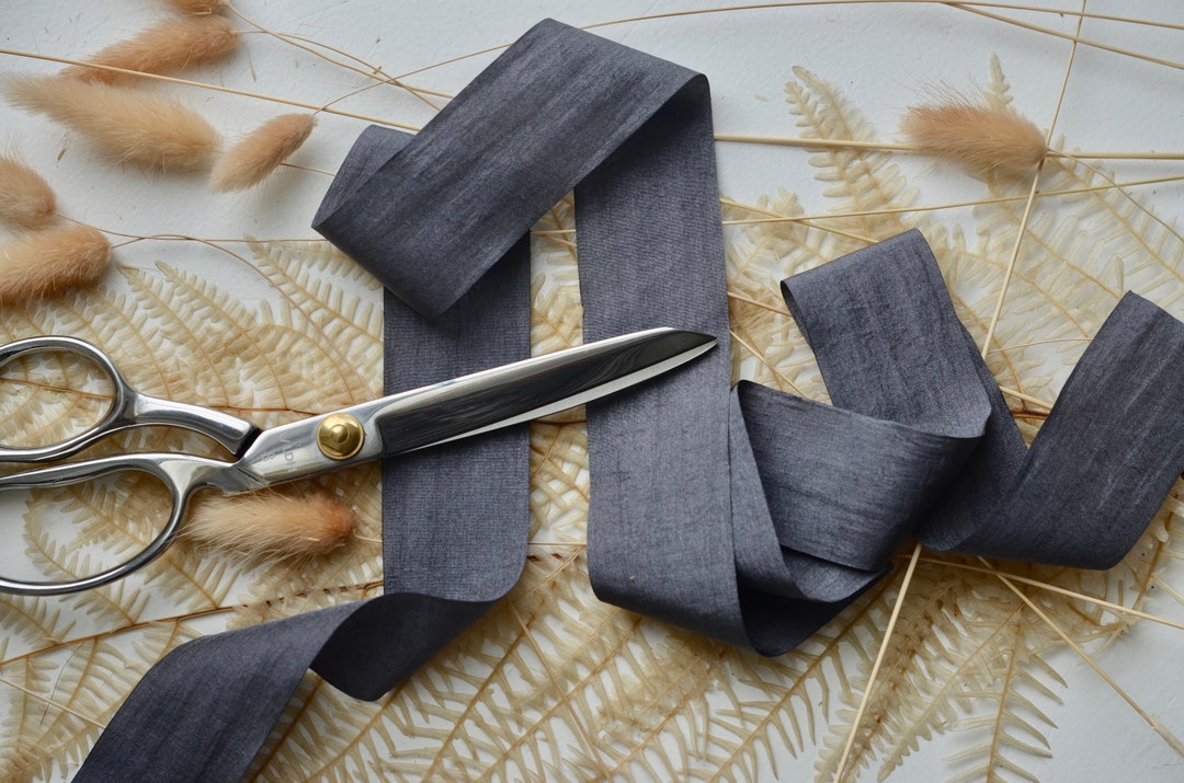 Charcoal Crinkle Ribbon - Etsy
