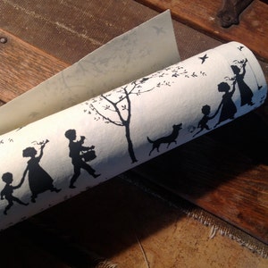 children's parade handmade recycled cotton paper bild 4